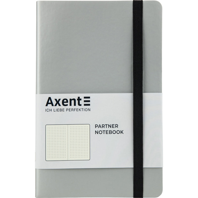 Notebook Axent Partner Soft 8312-34-A, 125*195 mm, 96 sheets, dotted, silver