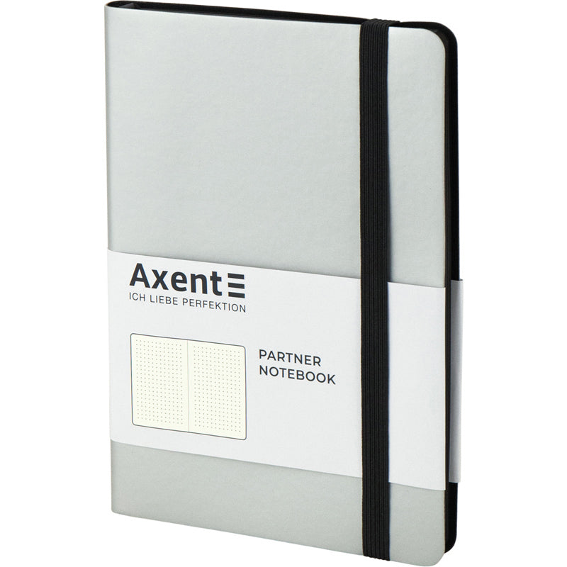 Notebook Axent Partner Soft 8312-34-A, 125*195 mm, 96 sheets, dotted, silver
