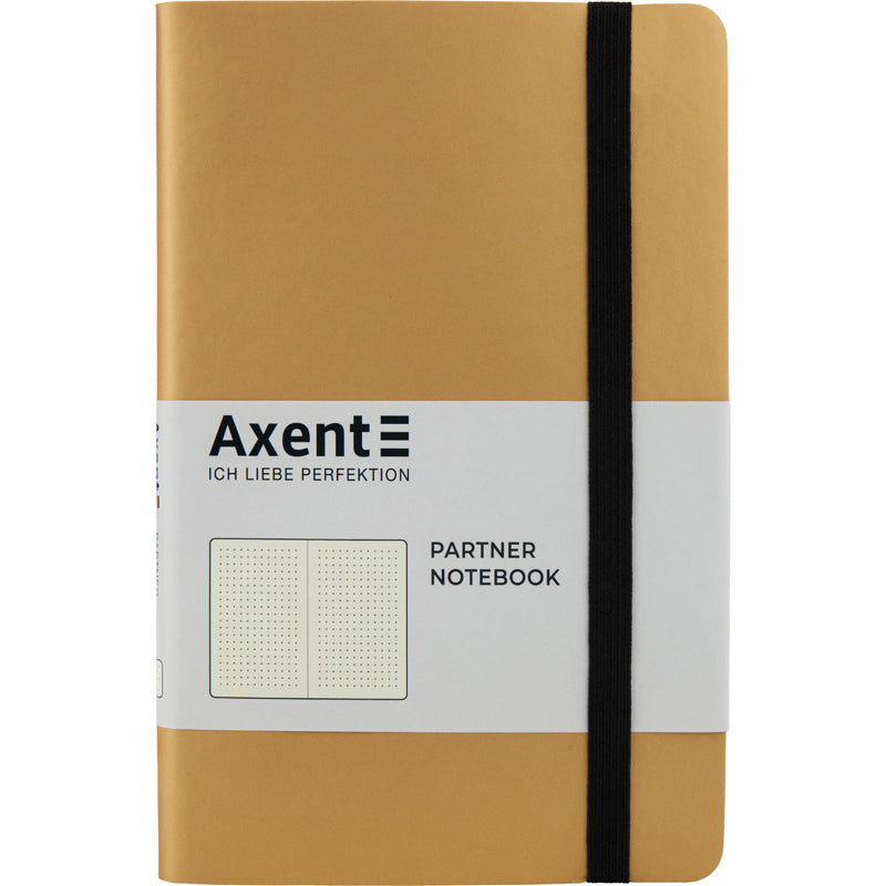 Notebook Axent Partner Soft 8312-35-A, 125*195 mm, 96 sheets, dotted, gold