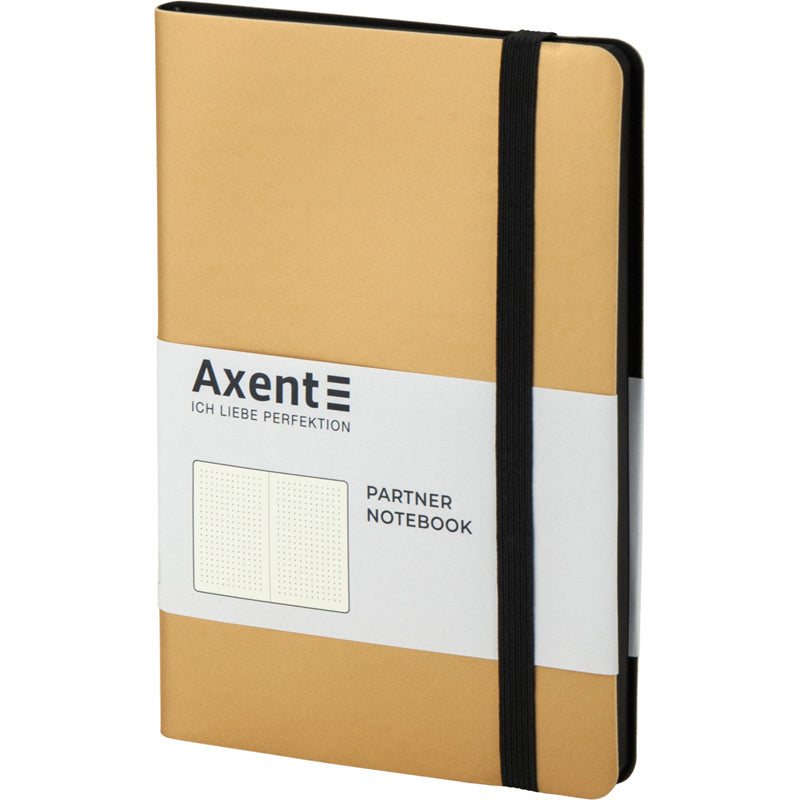 Notebook Axent Partner Soft 8312-35-A, 125*195 mm, 96 sheets, dotted, gold
