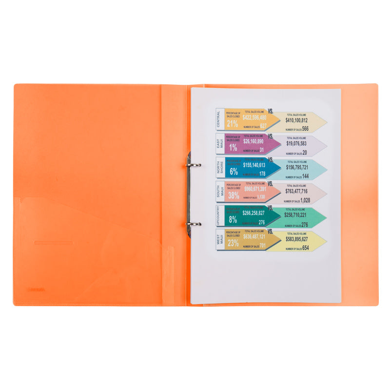 Ordner mit 2 Ringen Axent 1207-25-A, A4, 25 mm, orange