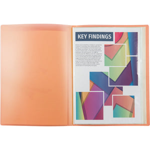 Display-book Axent 1020-25-A, 20 files, A4, orange