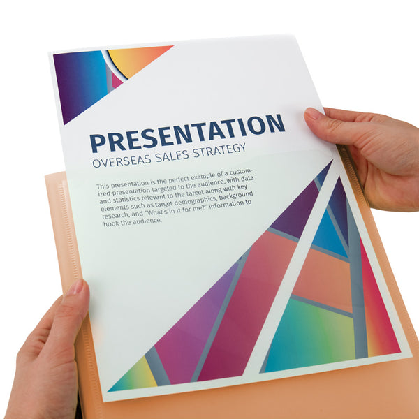 Display-book Axent 1020-25-A, 20 files, A4, orange