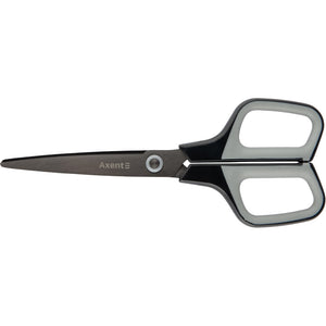 Büroscheren Axent Titanium 6306-03-A, 19 cm, mit gummierten Komfort-Griffen, graphit-grau