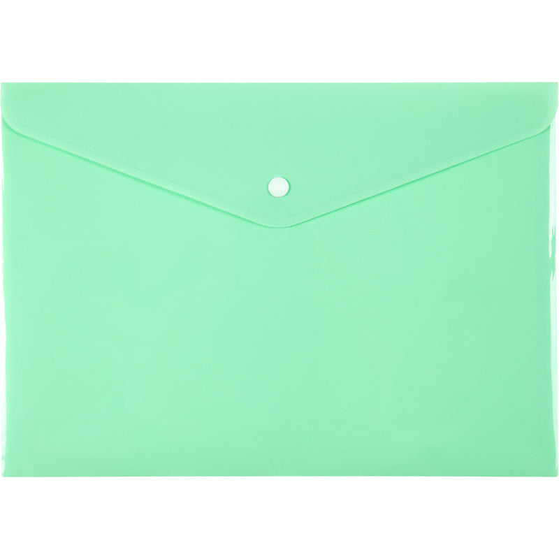 Dokumententaschen mit Druckknopf Axent Pastelini 1412-09-A, A4, neonminze