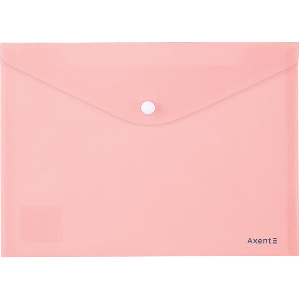 Dokumententaschen mit Druckknopf Axent Pastelini 1522-10-A, A5, rosa