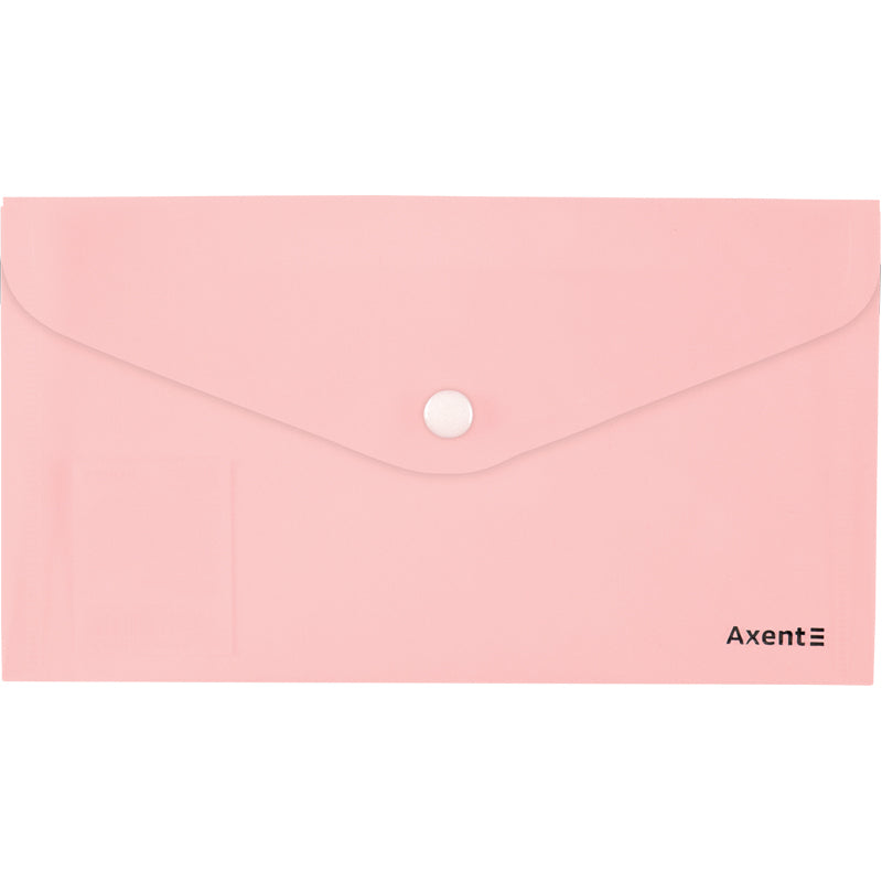 Umschlagmappe mit Druckknopf Axent Pastelini 1414-10-A, rosa