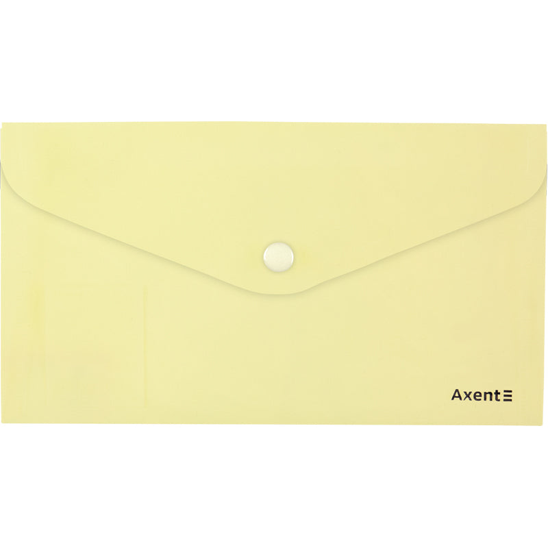 Umschlagmappe mit Druckknopf Axent Pastelini 1414-08-A, gelb