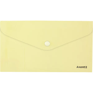 Umschlagmappe mit Druckknopf Axent Pastelini 1414-08-A, gelb