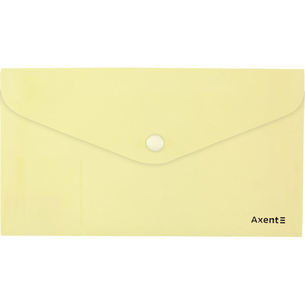 Umschlagmappe mit Druckknopf Axent Pastelini 1414-08-A, gelb