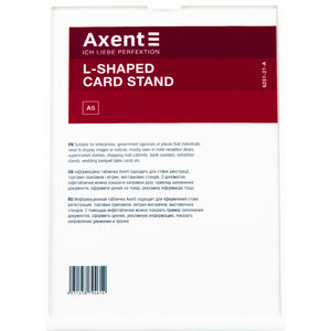 Hinweisschild Axent 6251-21-A, A5, hochkant, weiß