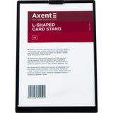 Hinweisschild Axent 6252-01-A, A6, vertikal, schwarz