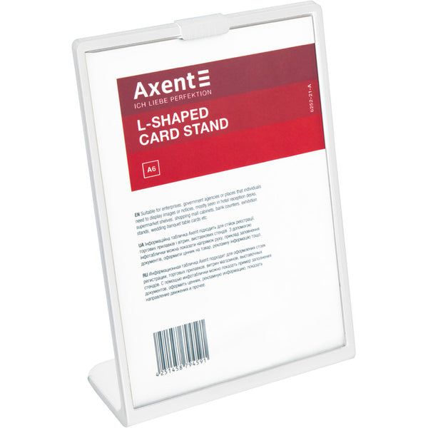 Hinweisschild Axent 6252-21-A, A6, hochkant, weiß