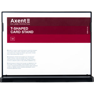 Hinweisschild Axent 6265-01-A, A4, quer, schwarz
