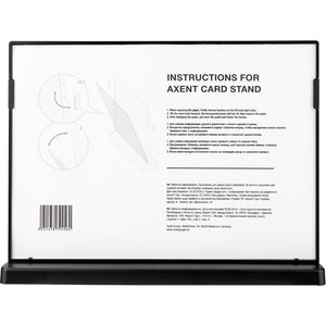 Hinweisschild Axent 6265-01-A, A4, quer, schwarz