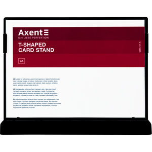 Hinweisschild Axent 6266-01-A, A5, quer, schwarz