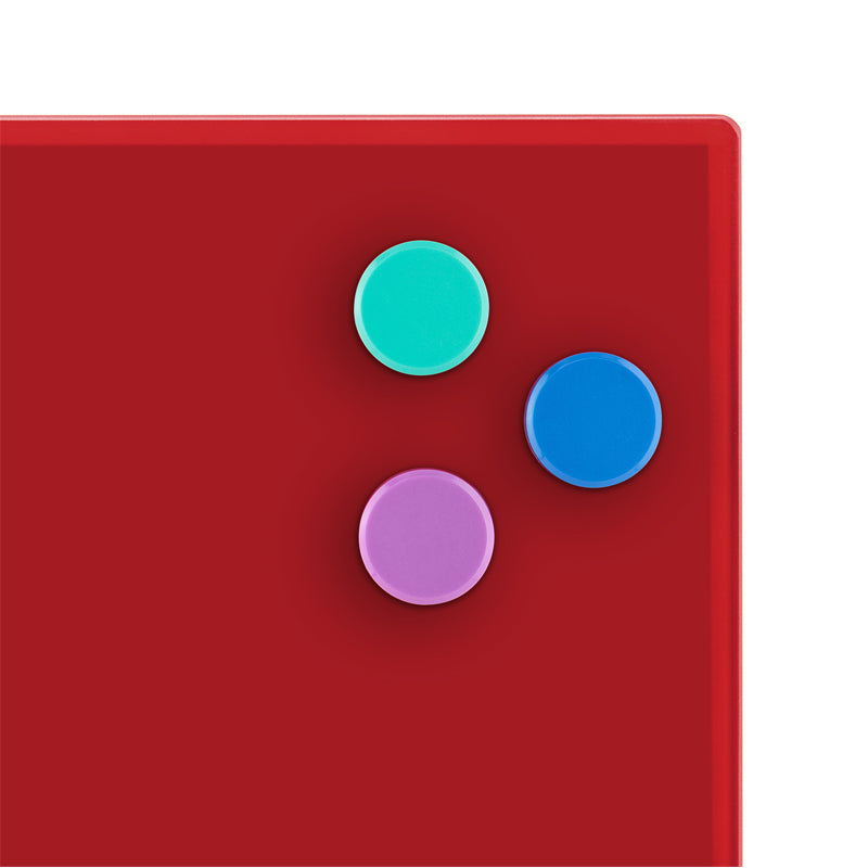 Glas-Magnetmarkertafel Axent 9614-06-А, 45x45 cm, rot
