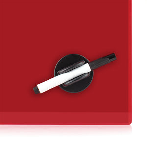 Glas-Magnetmarkertafel Axent 9614-06-А, 45x45 cm, rot
