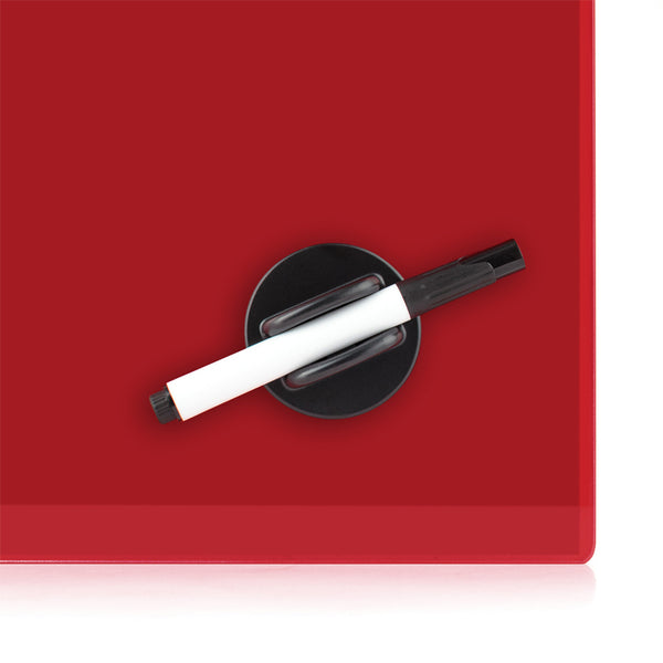 Glas-Magnetmarkertafel Axent 9614-06-А, 45x45 cm, rot