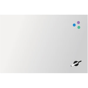 Glas-Magnetschreibtafel Axent 9615-21-A, 60x90 cm, weiß