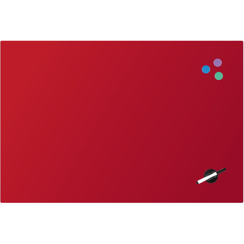 Glas-Magnetmarkertafel Axent 9615-06-A, 60x90 cm, rot