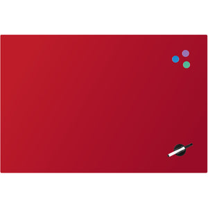 Glas-Magnetmarkertafel Axent 9615-06-A, 60x90 cm, rot