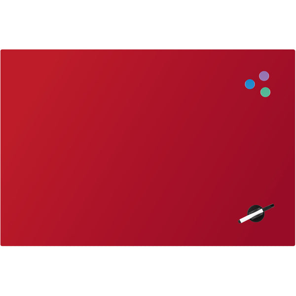 Glas-Magnetmarkertafel Axent 9615-06-A, 60x90 cm, rot