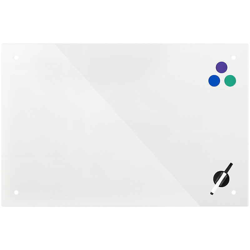Glas-Magnetschreibtafel Axent 9616-21-A, 90x120 cm, weiß