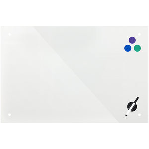 Glas-Magnetschreibtafel Axent 9616-21-A, 90x120 cm, weiß