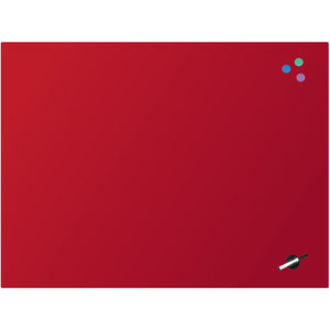 Glas-Magnetmarkertafel Axent 9616-06-A, 90x120 cm, rot