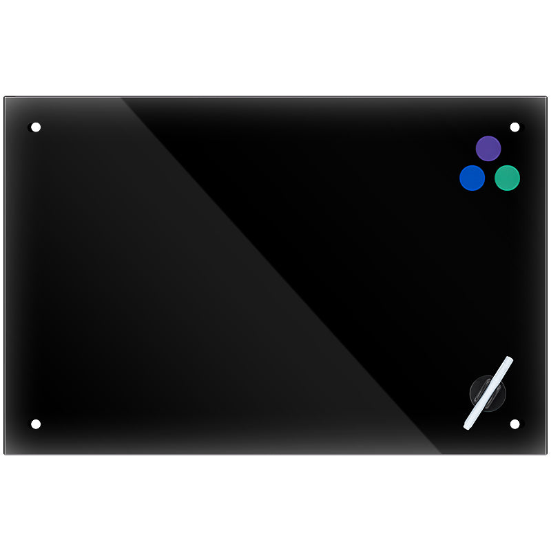 Glas-Magnetmarkertafel Axent 9616-01-A, 90x120 cm, schwarz