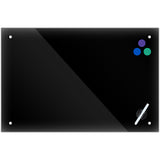 Glas-Magnetmarkertafel Axent 9616-01-A, 90x120 cm, schwarz