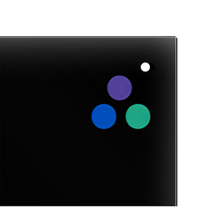 Glas-Magnetmarkertafel Axent 9616-01-A, 90x120 cm, schwarz