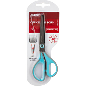 Büroscheren Axent Titanium Lite 6406-05-A, 19 cm, mit gummierten Komfort-Griffen, grau-blau