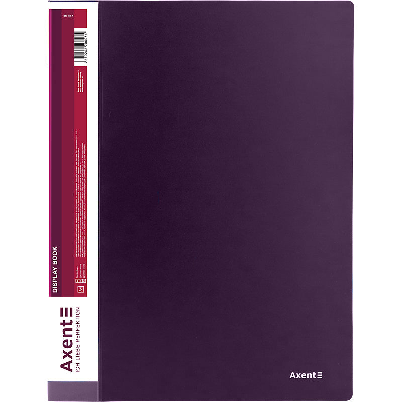 Sichtbuch Axent 1010-11-A, A4, 10 Hüllen, pflaume