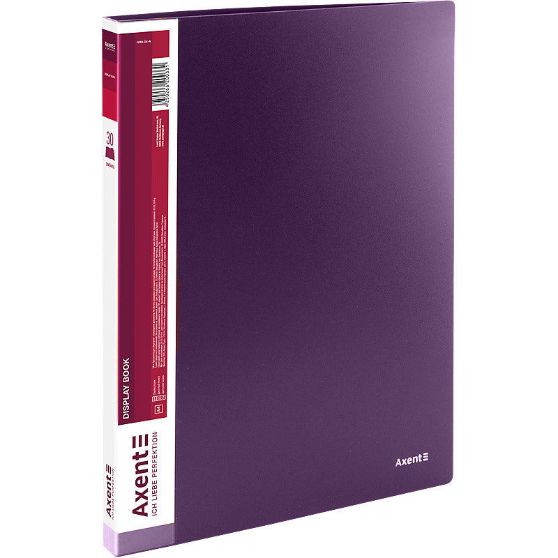 Sichtbuch Axent 1030-11-A, A4, 30 Hüllen, pflaumenfarbe