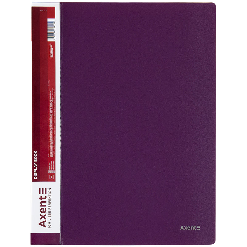 Sichtbuch Axent 1040-11-A, A4, 40 Hüllen, pflaumenfarbe