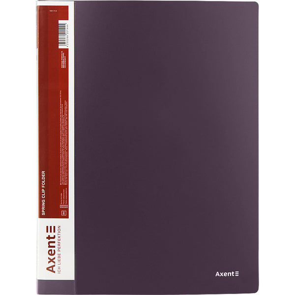 Folder with a hold down clip Axent 1301-11-A, A4, black