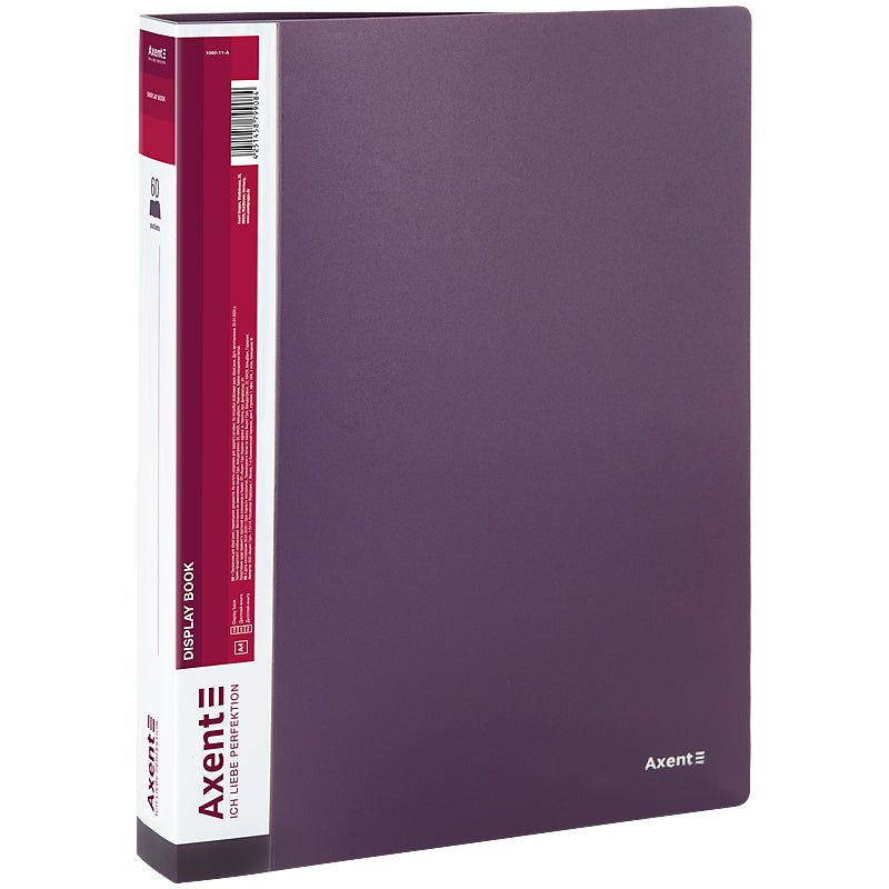 Sichtbuch Axent 1060-11-A, A4, 60 Hüllen, pflaumenfarbe