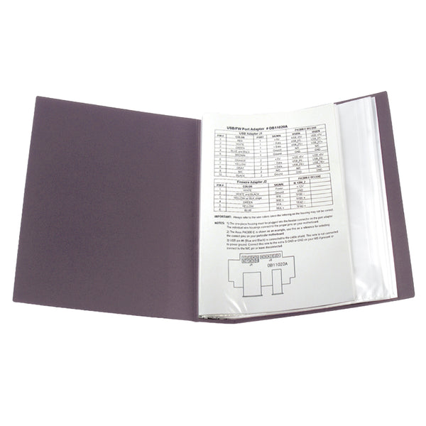 Sichtbuch Axent 1280-11-A, A4, 80 Hüllen, pflaumenfarbe