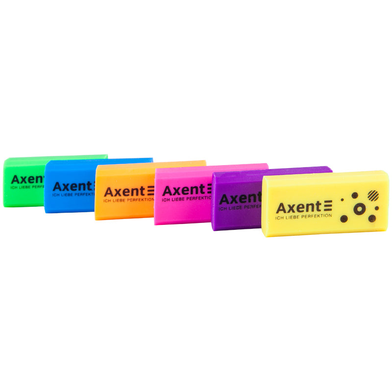 Radierer weich Axent Neon 1197-A, farbassortiment
