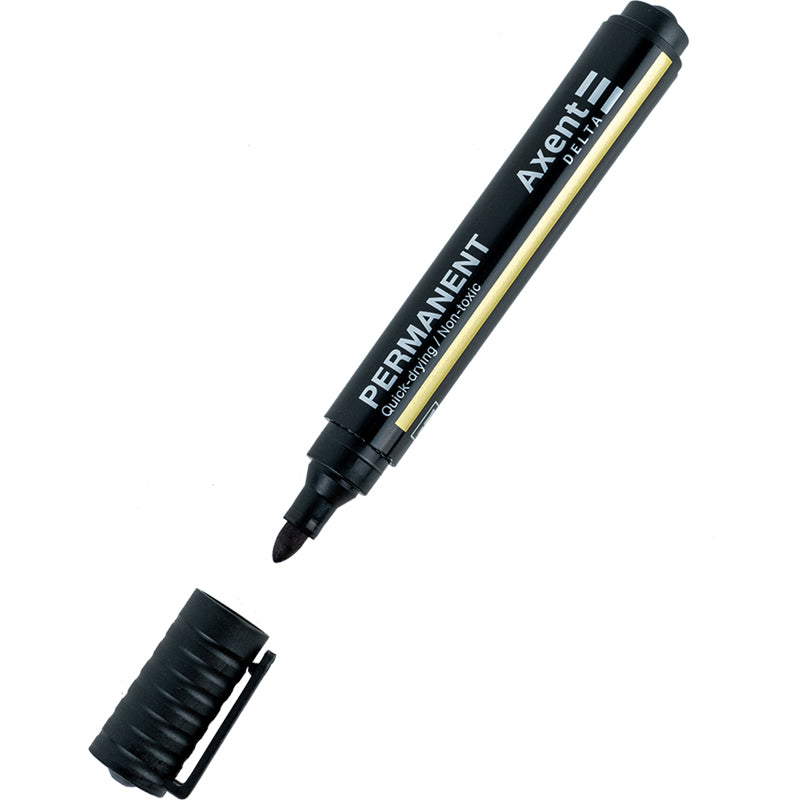 Marker Permanent Delta Standard D2604, 2 mm, rund, schwarz