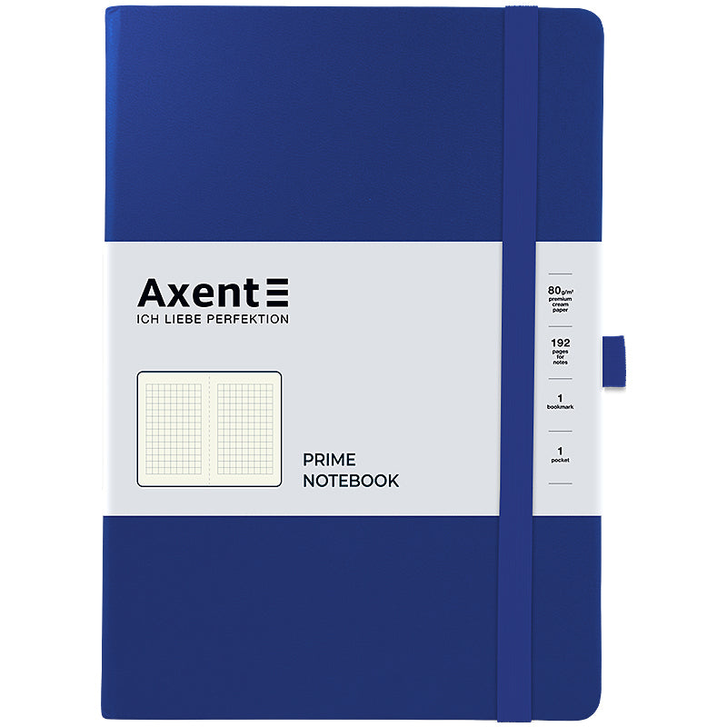 Notebook Axent Partner Prime 8305-38-A, 145x210 mm, 96 sheets,  squared, blue