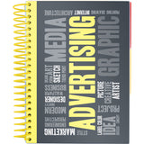 Notebook with dividers Axent 8405-06-A, А5, 120 sheets, squared, yellow