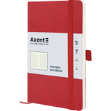 Notizbuch Axent Partner Soft Skin 8616-06-A, A5-, 125x195 mm, 96 Blatt, kariert, flexibler Umschlag, rot