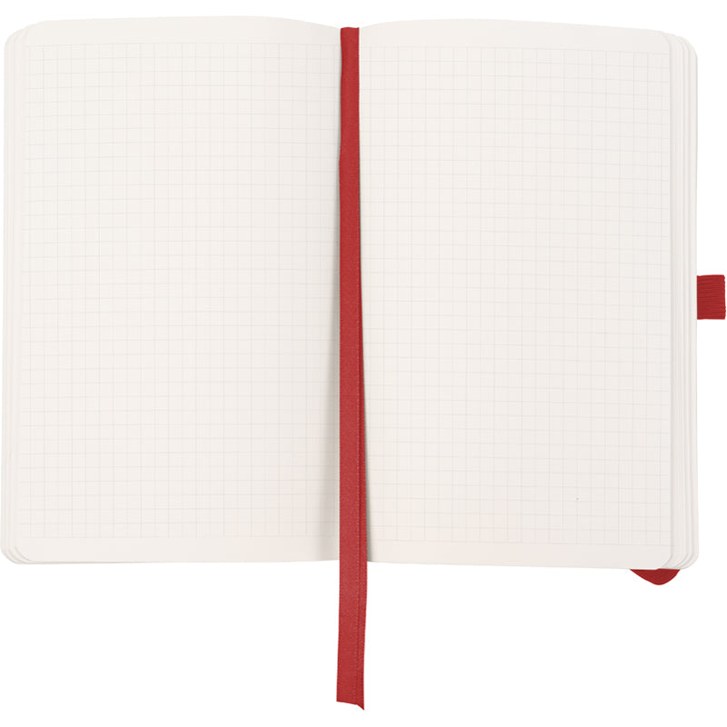 Notizbuch Axent Partner Soft Skin 8616-06-A, A5-, 125x195 mm, 96 Blatt, kariert, flexibler Umschlag, rot