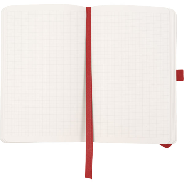 Notizbuch Axent Partner Soft Skin 8616-06-A, A5-, 125x195 mm, 96 Blatt, kariert, flexibler Umschlag, rot