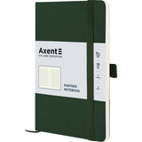 Notizbuch Axent Partner Soft Skin 8616-23-A, A5-, 125x195 mm, 96 Blatt, kariert, flexibler Umschlag, dunkelgrün
