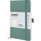 Notizbuch Axent Partner Soft Skin 8616-48-A, A5-, 125x195 mm, 96 Blatt, karierter, flexibler Einband, grau und azur