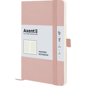 Notizbuch Axent Partner Soft Skin 8616-24-A, A5-, 96 Blatt, kariert, purpurrot